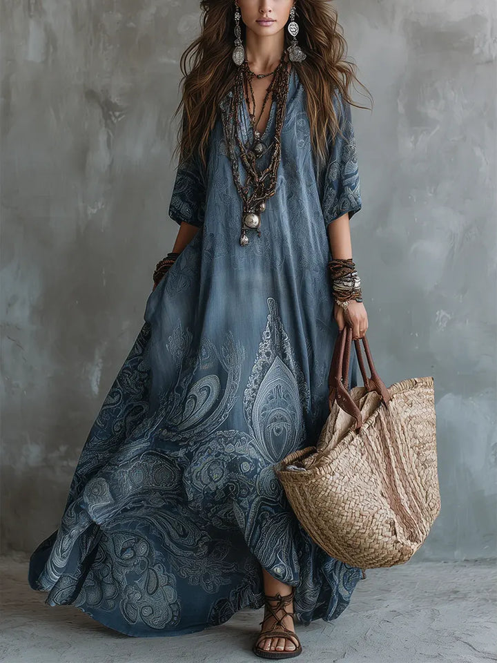Elora | Bohemian Flow Maxi Dress
