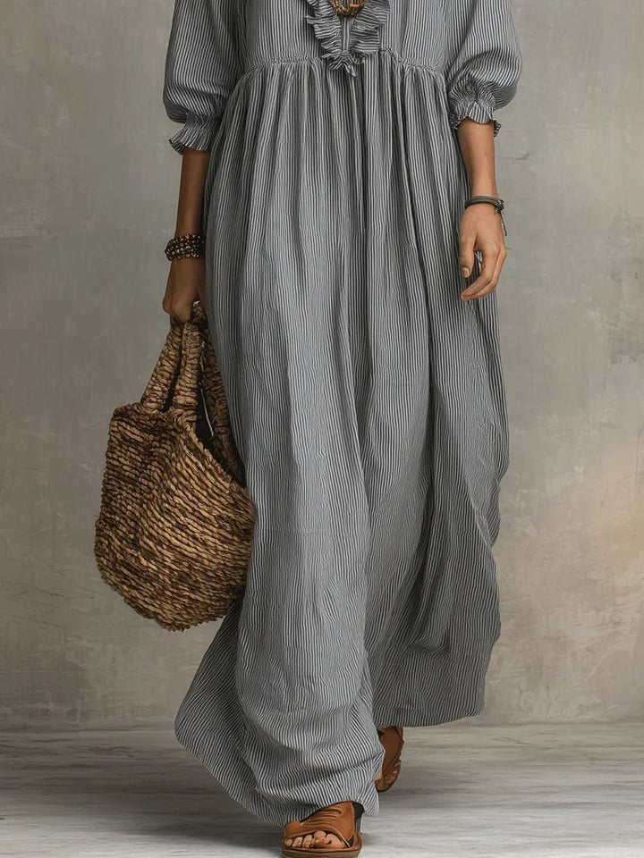 Olette | Boho Long Sleeve Maxi Dress