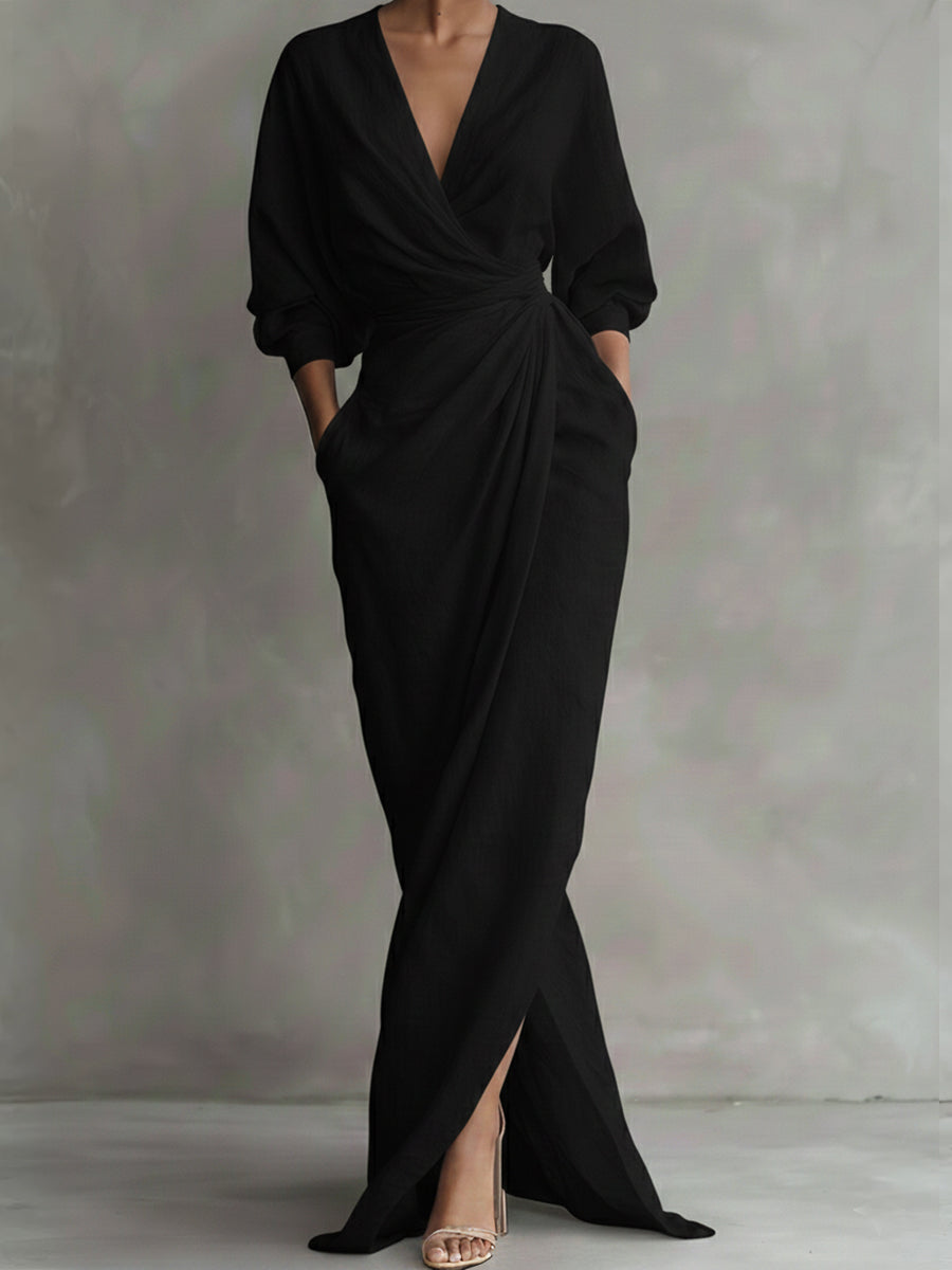 Minerva | Wrap Maxi Dress