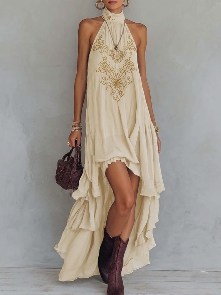 Mabella | Embroidered Maxi Dress