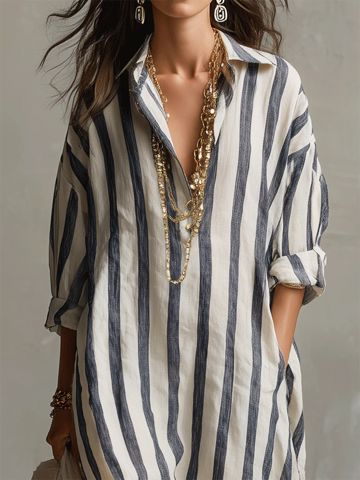 Valancy | Stripe Oversized Maxi Dress