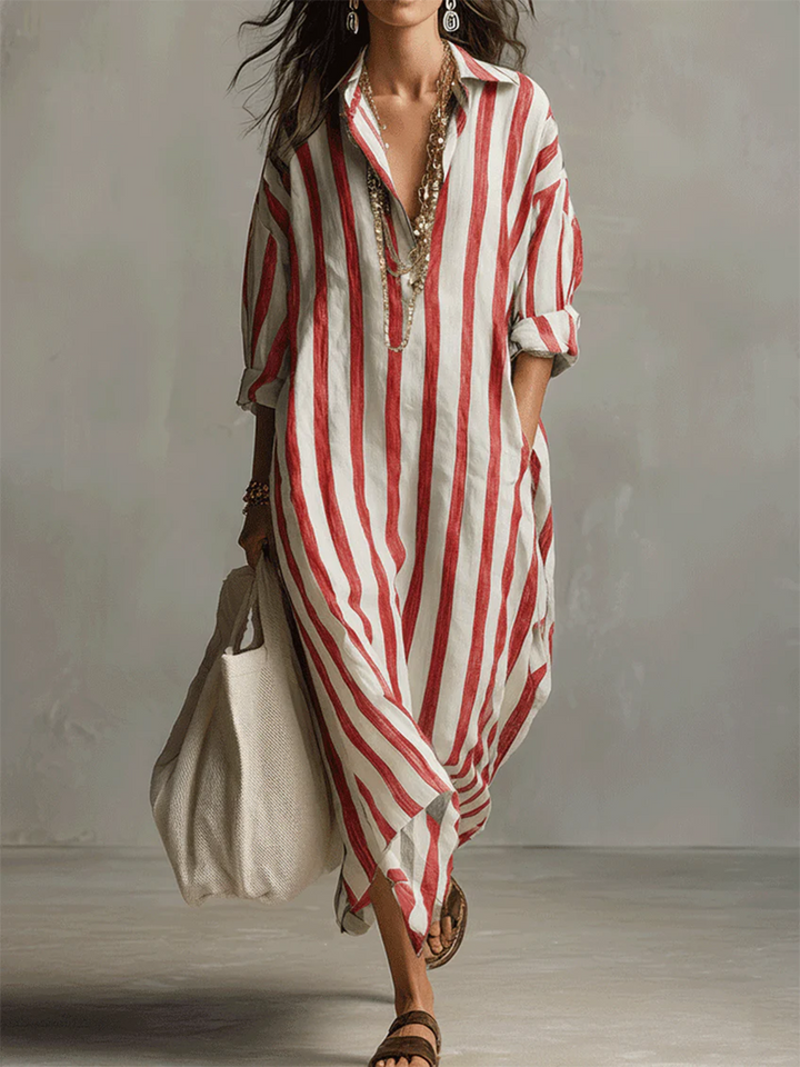 Valancy | Stripe Oversized Maxi Dress