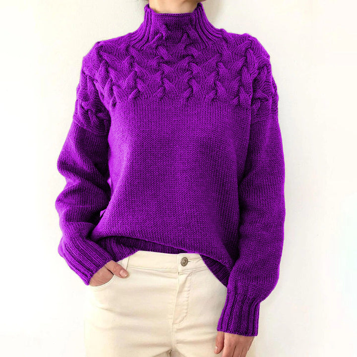 Myra – Cable Knit Turtleneck Sweater