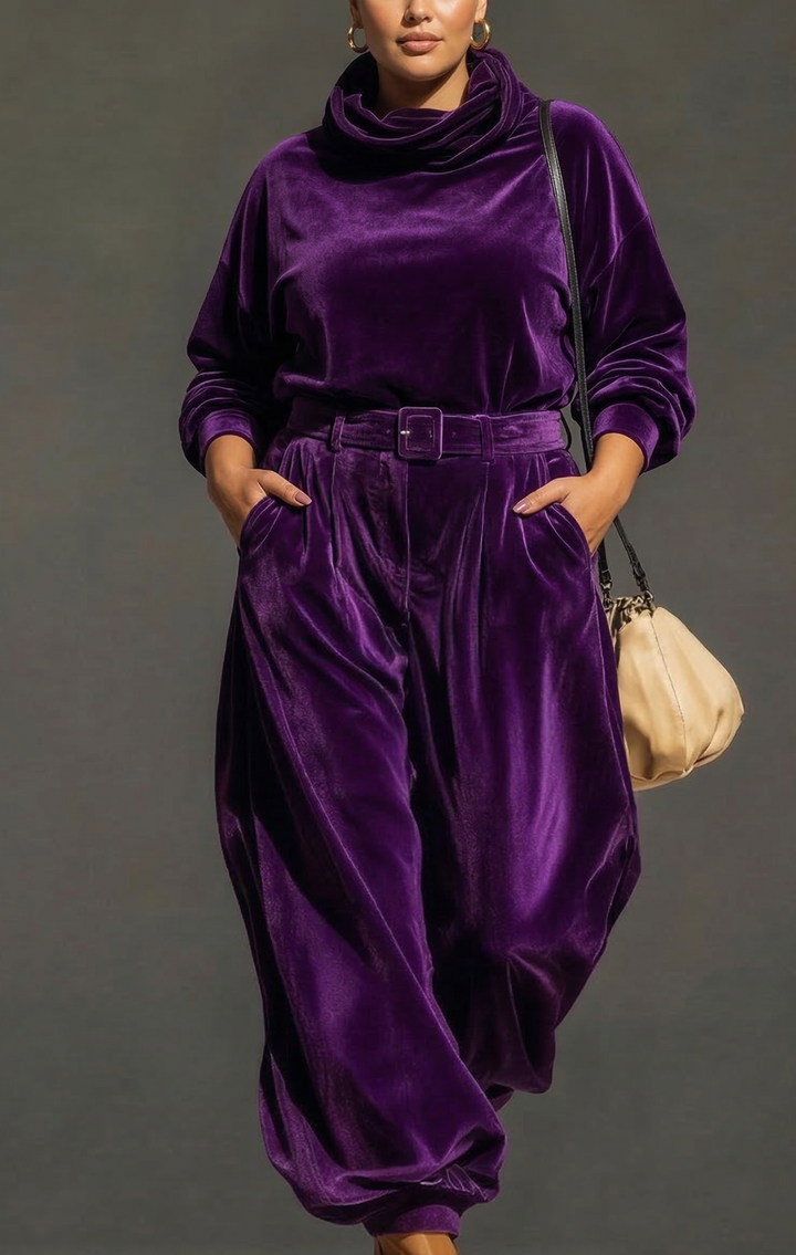 Maggie | Velvet Hoodie and Pants Set