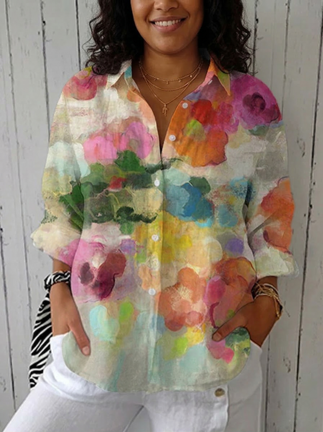 Talia | Watercolor Dreams Blouse