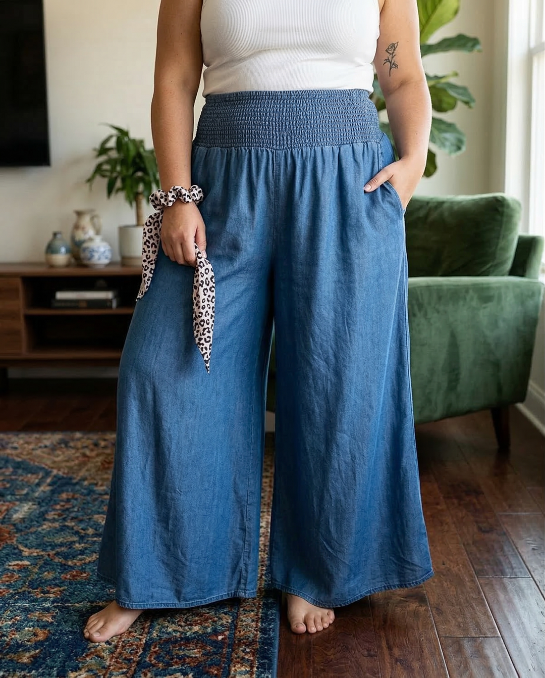 Anya | Smocked Waist Pants