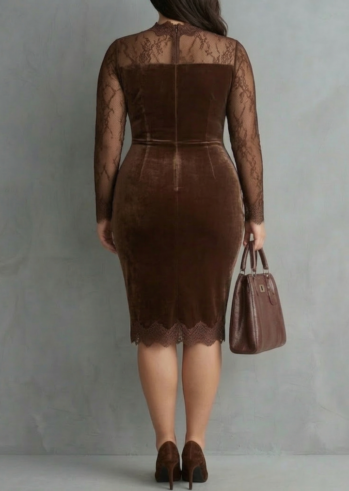 Josie | Velvet Keyhole Mini Dress