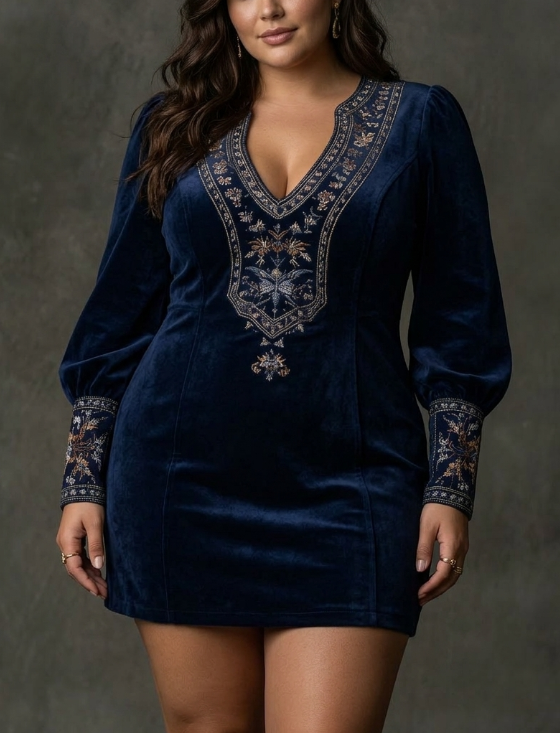 Sofia | Soft Suede-Effect Dress