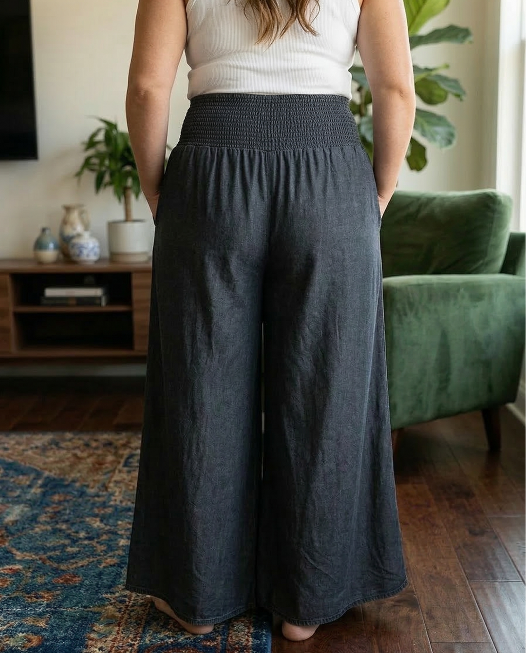 Anya | Smocked Waist Pants