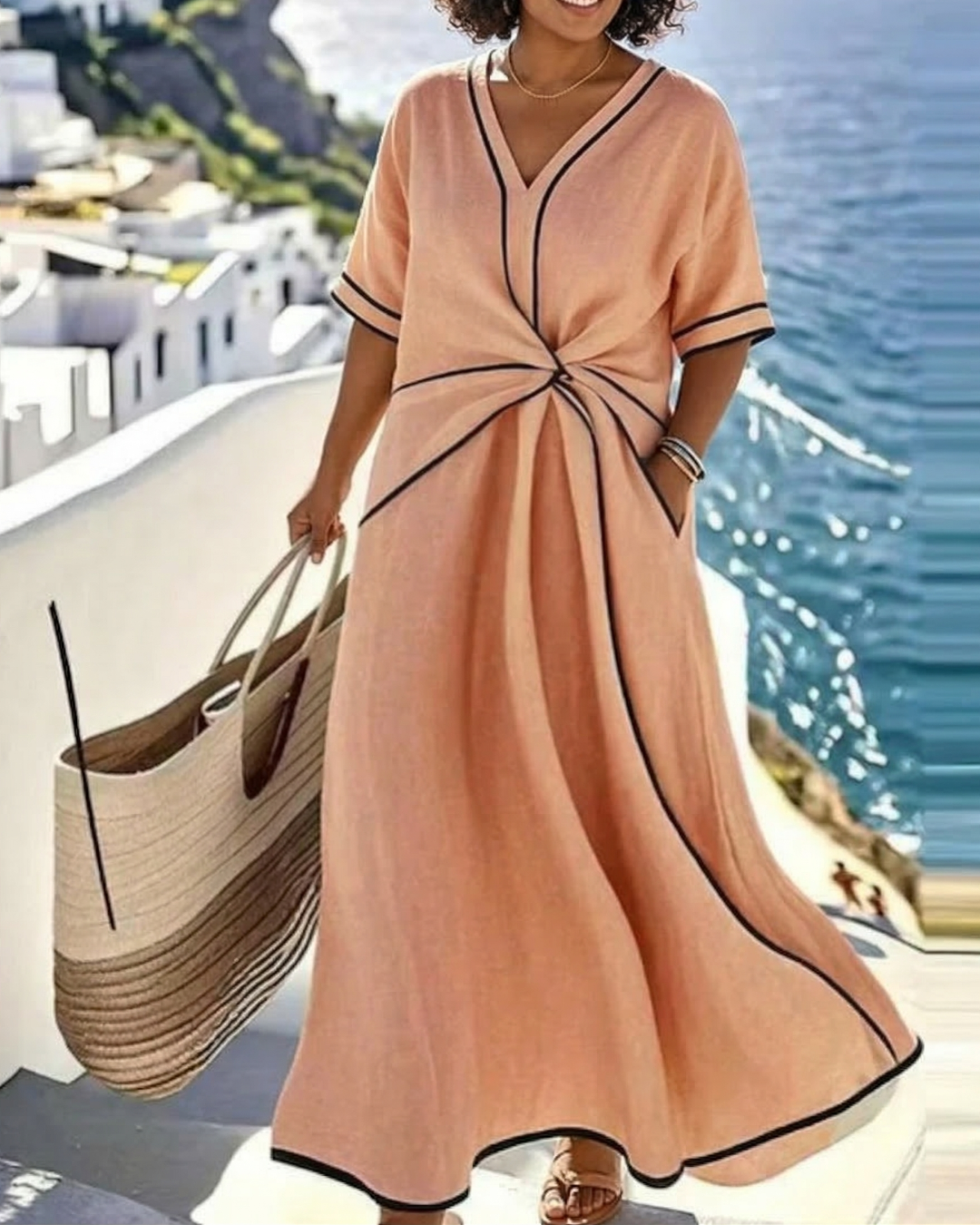 Genesis | Flattering V-Neck Dress