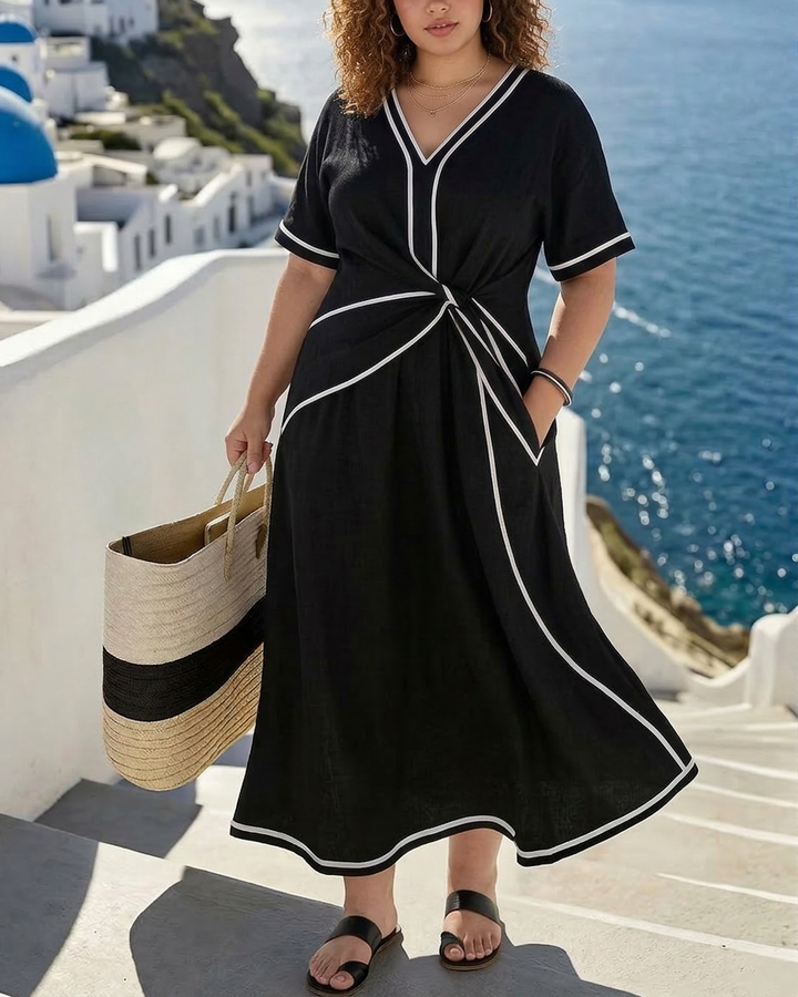 Genesis | Flattering V-Neck Dress