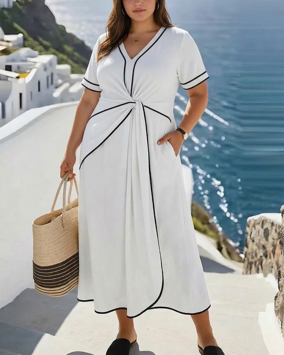 Genesis | Flattering V-Neck Dress