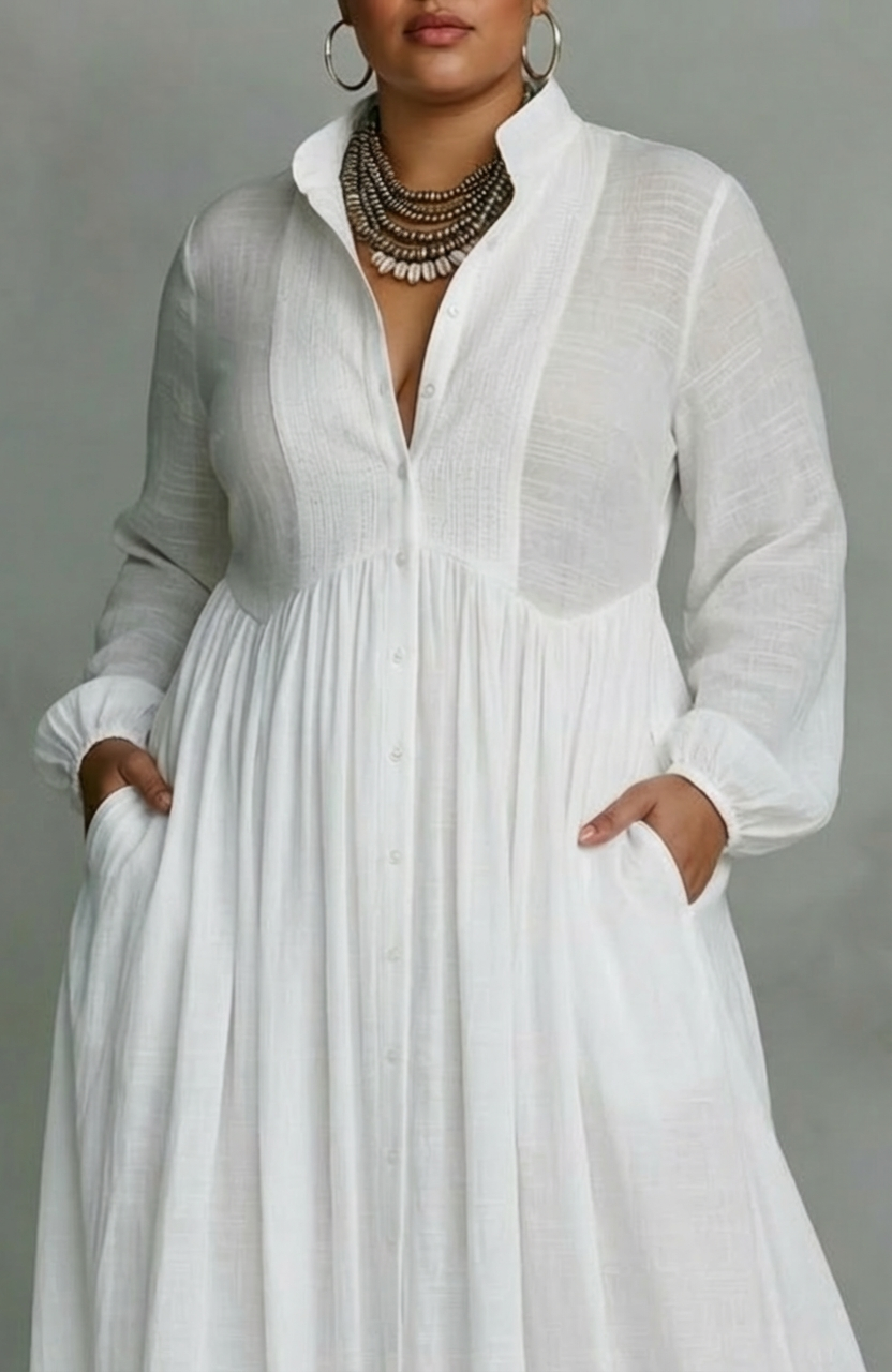 Elizabeth | Button-Front Maxi Dress
