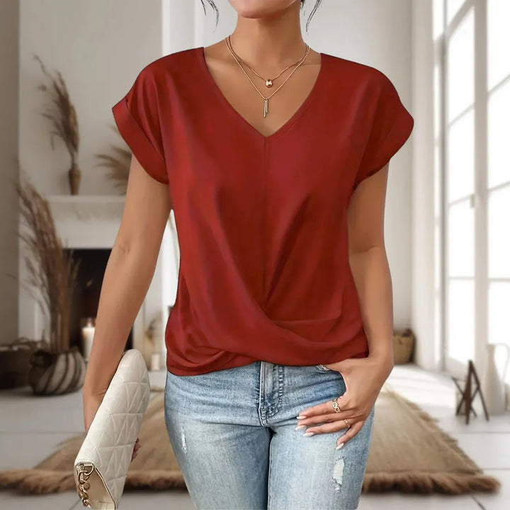 Zaira | Casual Sweetheart Neck T-Shirt