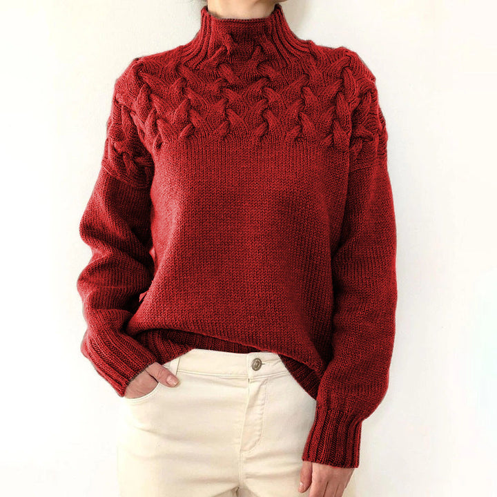 Myra – Cable Knit Turtleneck Sweater