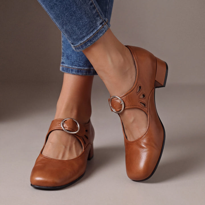 Mildred – Block Heel Mary Jane Shoes