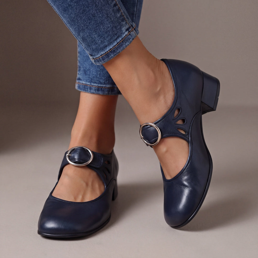 Mildred – Block Heel Mary Jane Shoes