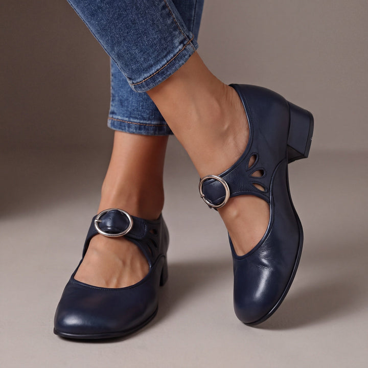 Mildred – Block Heel Mary Jane Shoes