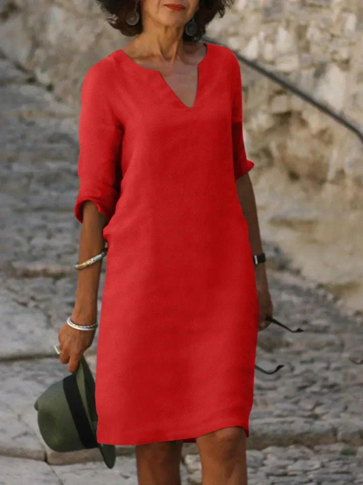 Kara | V-Neck Day Dress