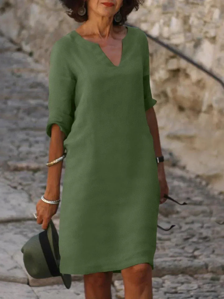 Kara | V-Neck Day Dress