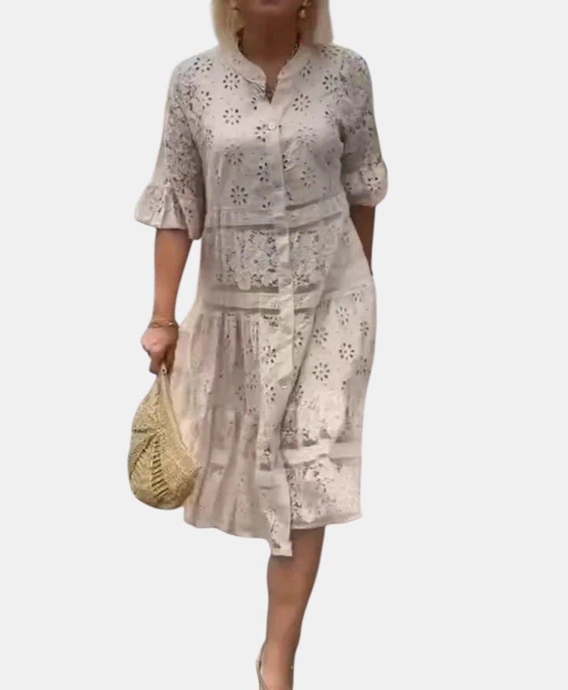 Yanira | Floral Midi Dress