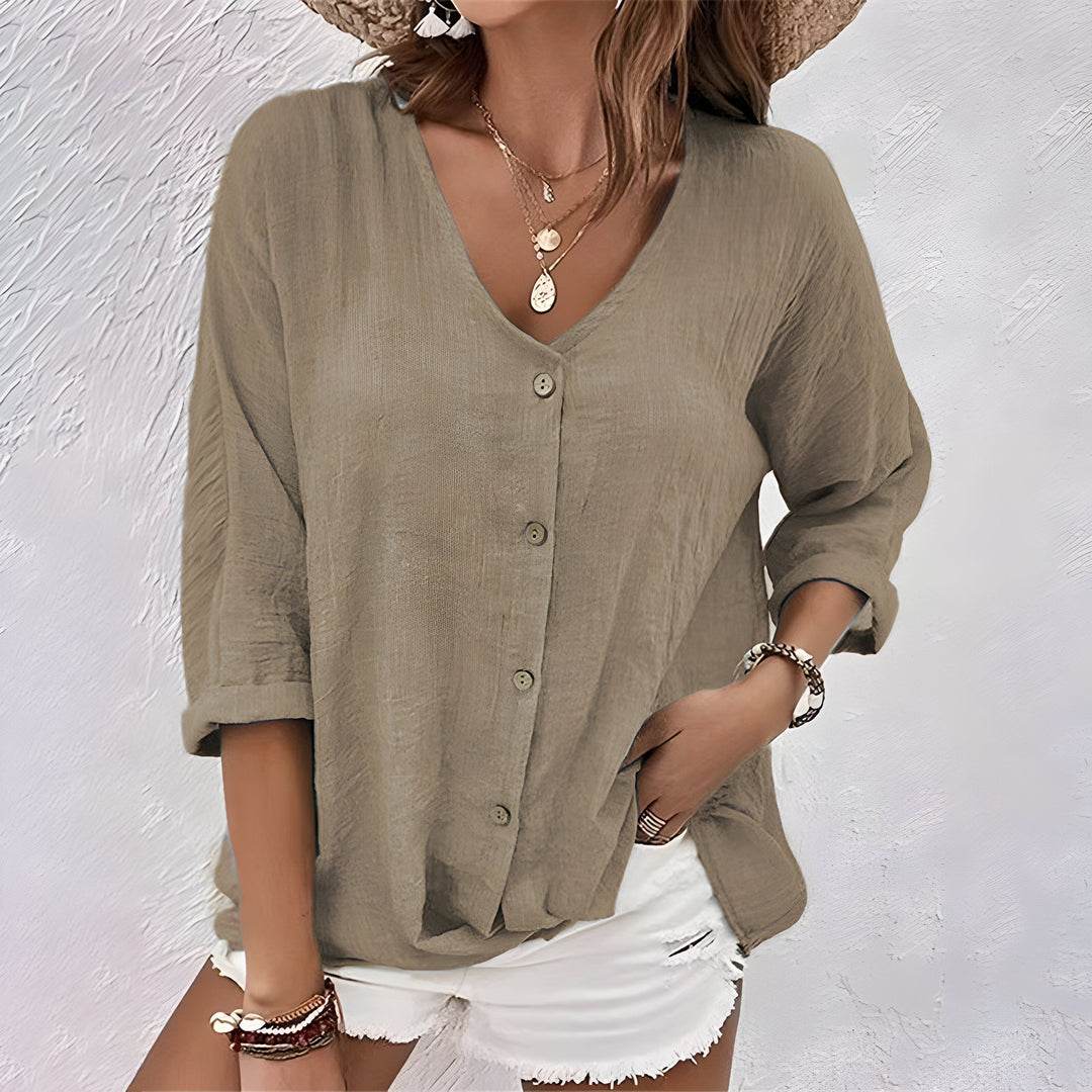 Sade | Relaxed Button-Up Blouse