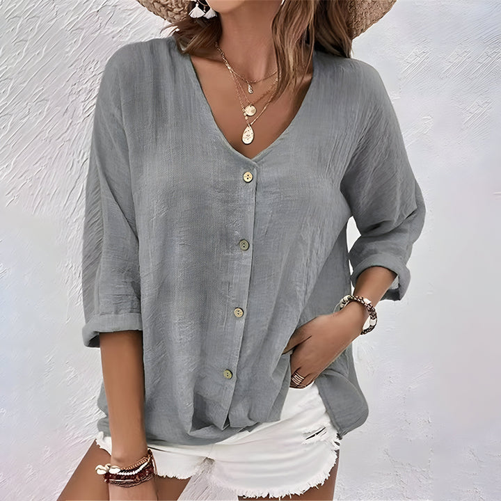 Sade | Relaxed Button-Up Blouse