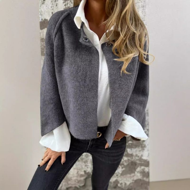 Margaret – Soft Cropped Button-Up Cardigan
