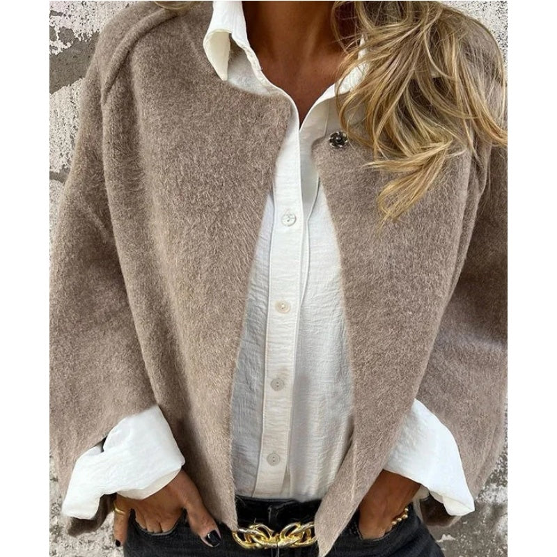 Margaret – Soft Cropped Button-Up Cardigan