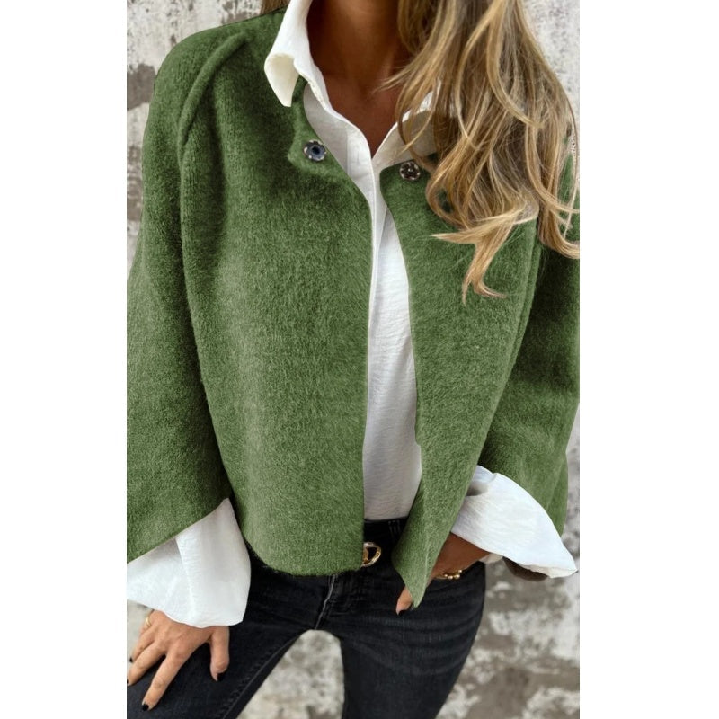Margaret – Soft Cropped Button-Up Cardigan