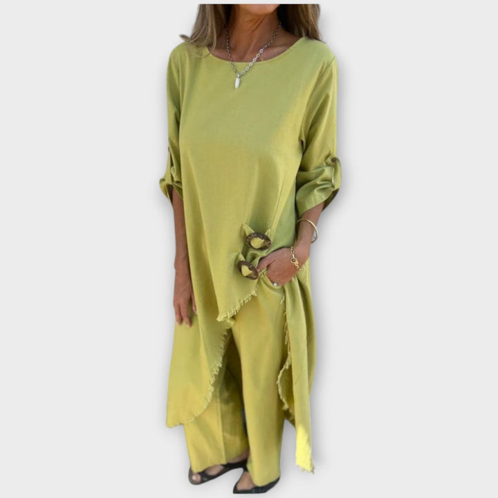 Isabel – Relaxed Linen-Look Two-Piece Set