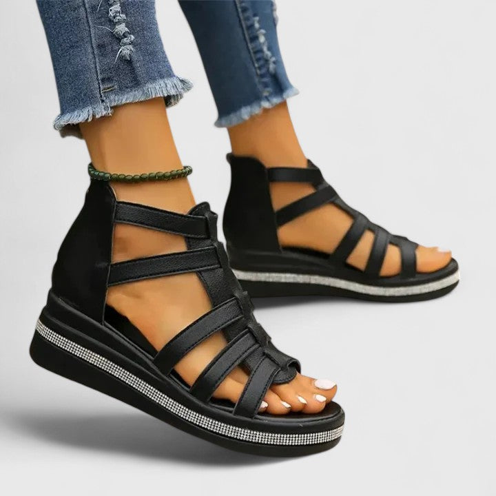 Carlee | Orthopedic Strass Sandals