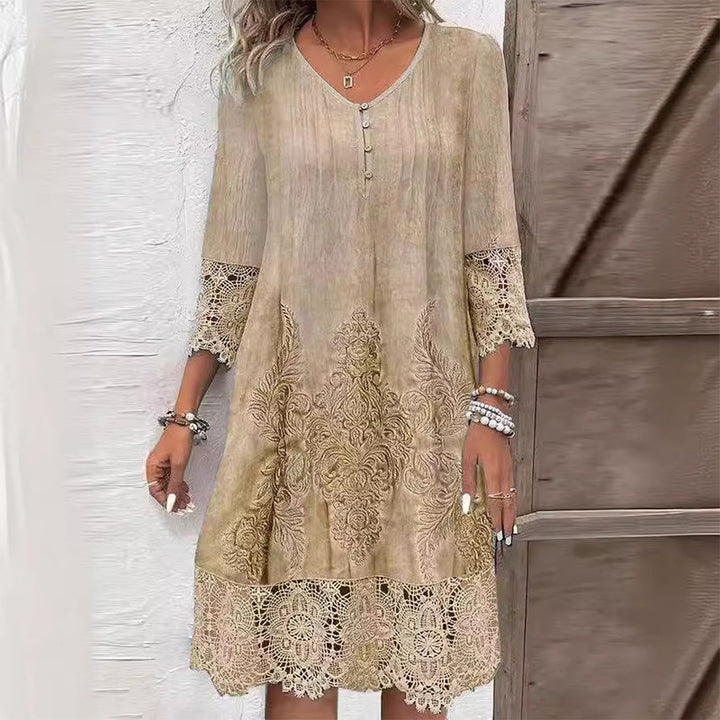 Odette | Floral Midi Dress