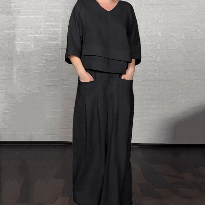 Carol – Relaxed Wide-Leg Two-Piece Set