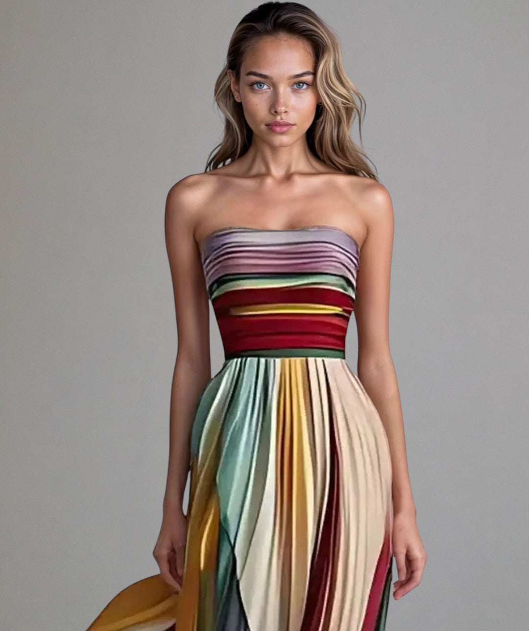 Lucida | Effortless Strapless a-Line Dress