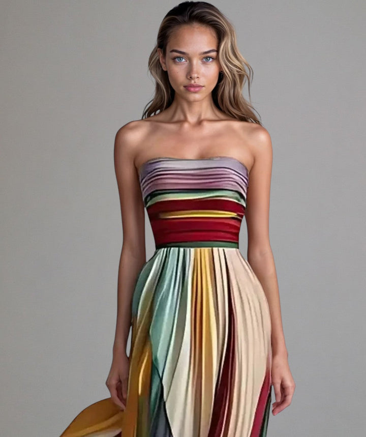 Lucida | Effortless Strapless a-Line Dress