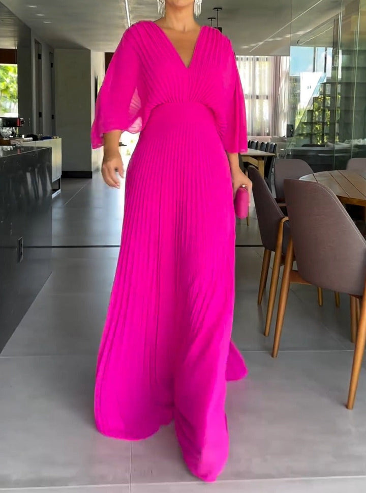 Rhoslyn | Floating Ribbed Maxi Dress
