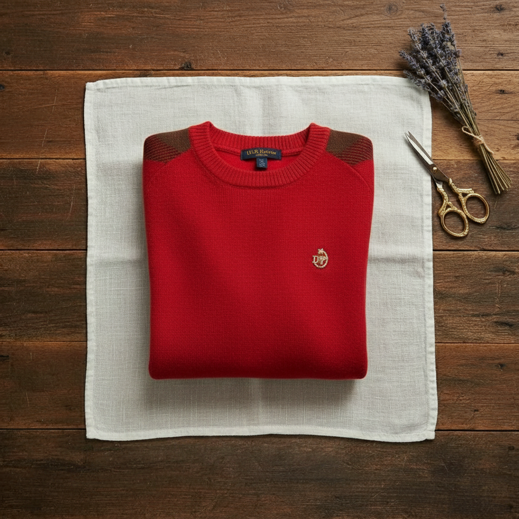 Martha – Contrast Sleeve Crew Neck Sweater