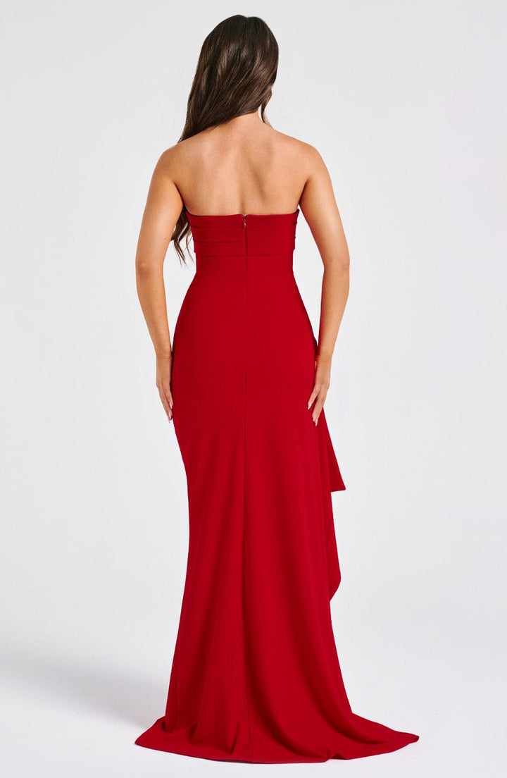 Sasha | Strapless Luxe Maxi Dress