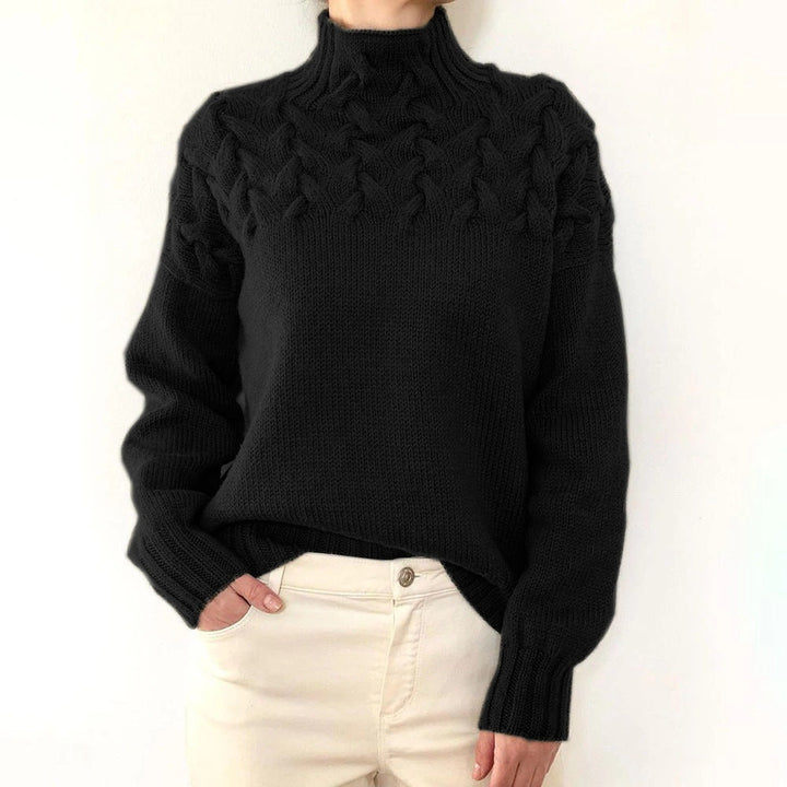 Myra – Cable Knit Turtleneck Sweater